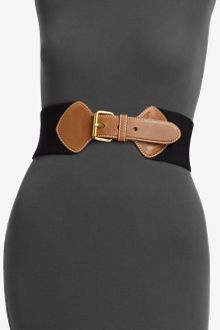 Prada Leather Accented Elastic Belt - Lyst
