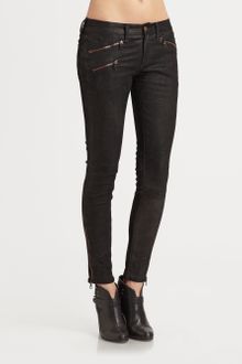 Rag & Bone Stretch leather Jeans - Lyst
