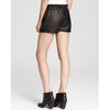 Rebecca Minkoff Leather Shorts Mika in Black - Lyst