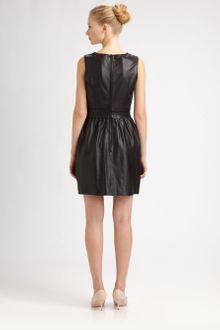 RED Valentino Matte Leather Sheath Dress - Lyst