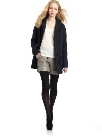Richard Chai Love Striped Car Coat - Lyst