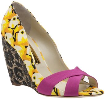 Rupert Sanderson Parrot Print Pump - Lyst