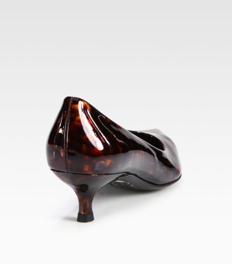 cognac pumps leather
