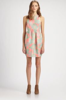 Suno Printed Silk Dress - Lyst