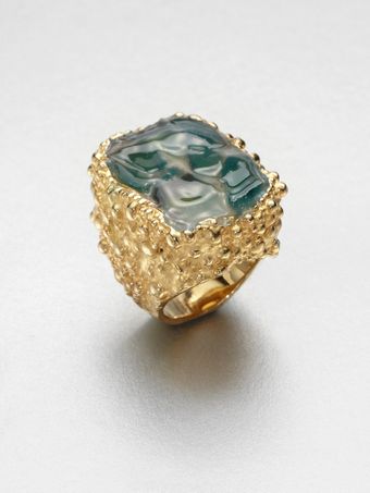 Yves Saint Laurent Shadow Broken Agate Ring - Lyst