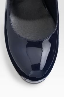 Yves Saint Laurent Ysl Trib Too Patent Leather Pumps - Lyst
