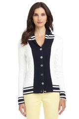 Brooks Brothers Cable Buttonfront Cardigan