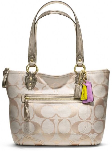 coach poppy signature tote