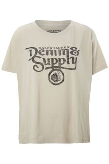 Denim And Supply Ralph Lauren Sleeveless Logo Boyfriend Tee - Lyst