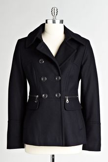 DKNY Pea Coat - Lyst