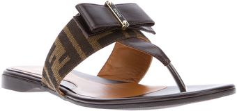 Fendi Printed Flip Flop Sandal - Lyst