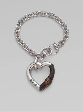 Gucci Sterling Silver Bamboo Bracelet - Lyst