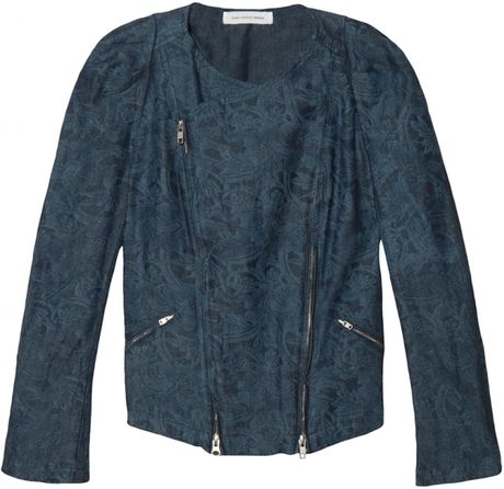 Etoile Isabel Marant Pawson Chambray Jacket in Blue (chambray) | Lyst