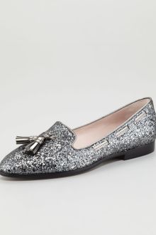 Miu Miu Tasseled Glitter Loafer - Lyst