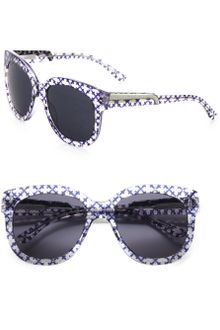Stella McCartney Printed Wayfarer Inspired Plastic Sunglasses - Lyst