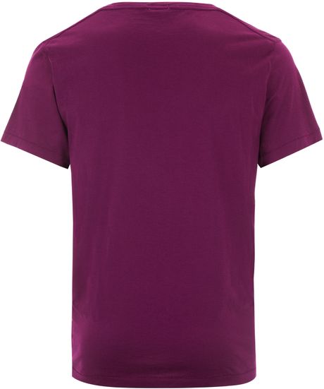 men plum shirt