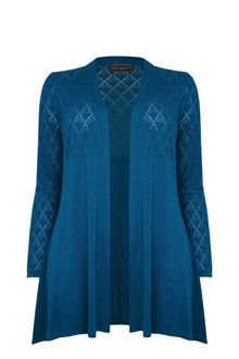 Ann Harvey Pointelle Cardi - Lyst