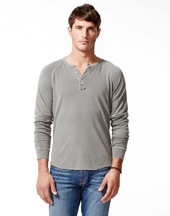 Lucky Brand Garment Dye Henley - Lyst