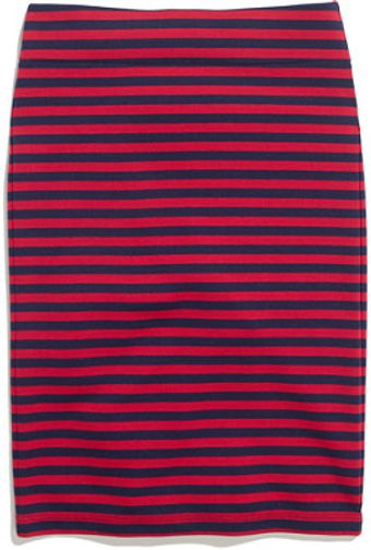 Madewell Striped Downtown Skirt - Lyst
