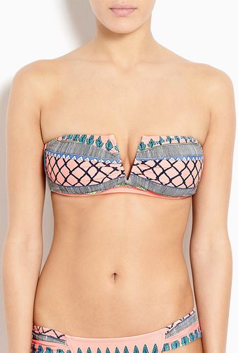 Mara Hoffman Frida V Bandeau Bikini Top - Lyst