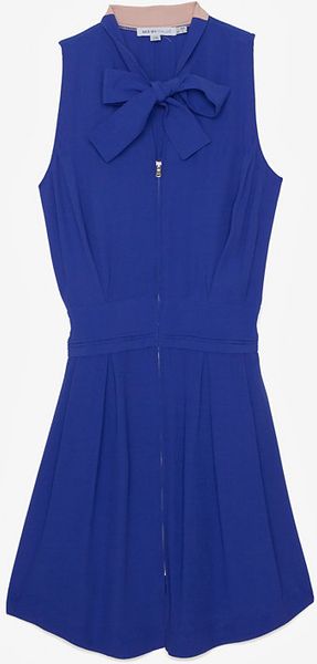 See By Chloé Tie Neck Waist Dress - Lyst