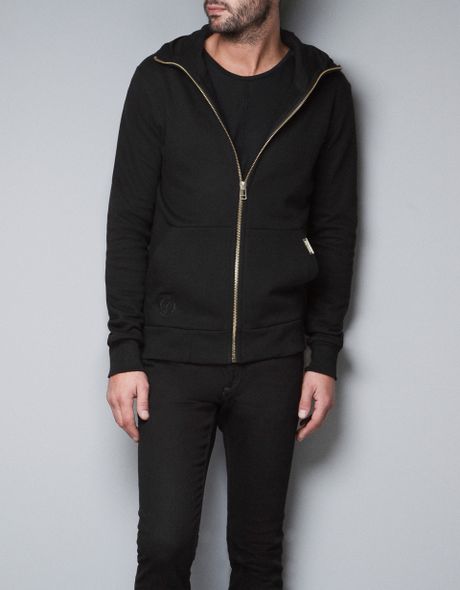 Zara Hoodie with Zips in Black for Men (not available) | Lyst