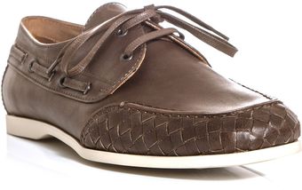 Bottega Veneta Laceup Boat Shoes - Lyst