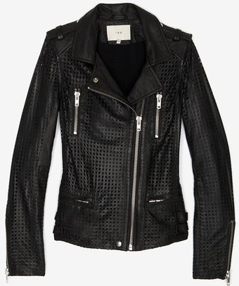 Iro Perforated Leather Jacket - Lyst