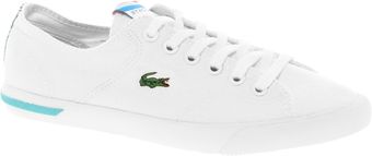 Lacoste White Plimsolls - Lyst