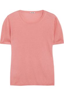 Miu Miu Cashmere and Silk Blend Sweater - Lyst