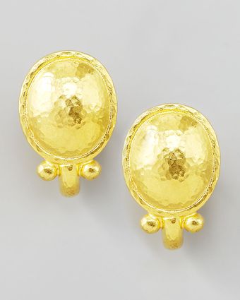 Elizabeth Locke Sarabella 19k Gold Earrings - Lyst