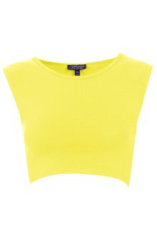 Topshop Basic Sleeveless Crop Top - Lyst