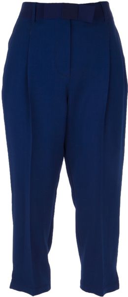 Lanvin Cropped Tailored Trouser - Lyst