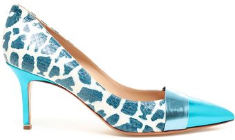 Nicholas Kirkwood Python and Patent Leather Pumps - Lyst
