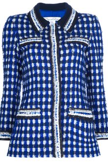 Oscar de la Renta Knit Blazer - Lyst