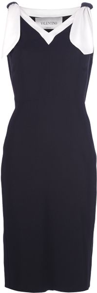 Valentino Sleeveless Dress In Black Lyst