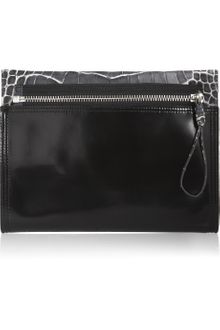 3.1 Phillip Lim Croc-Effect Leather Clutch - Lyst