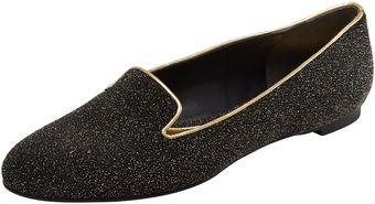 Alexander McQueen Crystalized Smoking Slipper  - Lyst