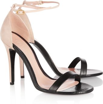 Alexander McQueen Leather and Suede Sandals - Lyst