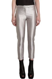 Ann Demeulemeester Metallic Cropped Pants - Lyst