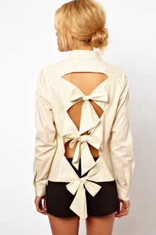 ASOS Collection Asos Shirt with Bow Back Detail - Lyst