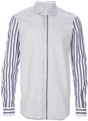 Diesel Black Gold Contrast Stripe Shirt - Lyst