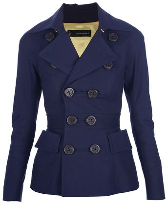 DSquared2 Double Breasted Jacket - Lyst