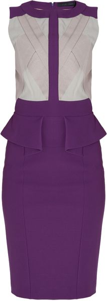 Elie Saab Crepe Short Dress - Lyst