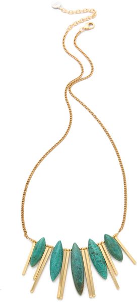Gemma Redux Turquoise Bar Necklace - Lyst