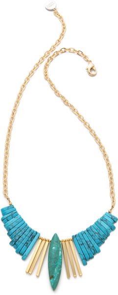 Gemma Redux Turquoise Refined Bib Necklace - Lyst