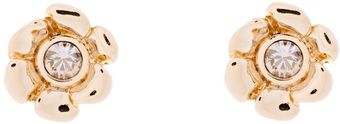 Karen Millen Twin Flower Stud Earrings - Lyst