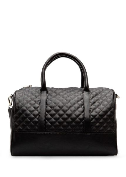Mango Quilted Bowling Bag in Black - Lyst