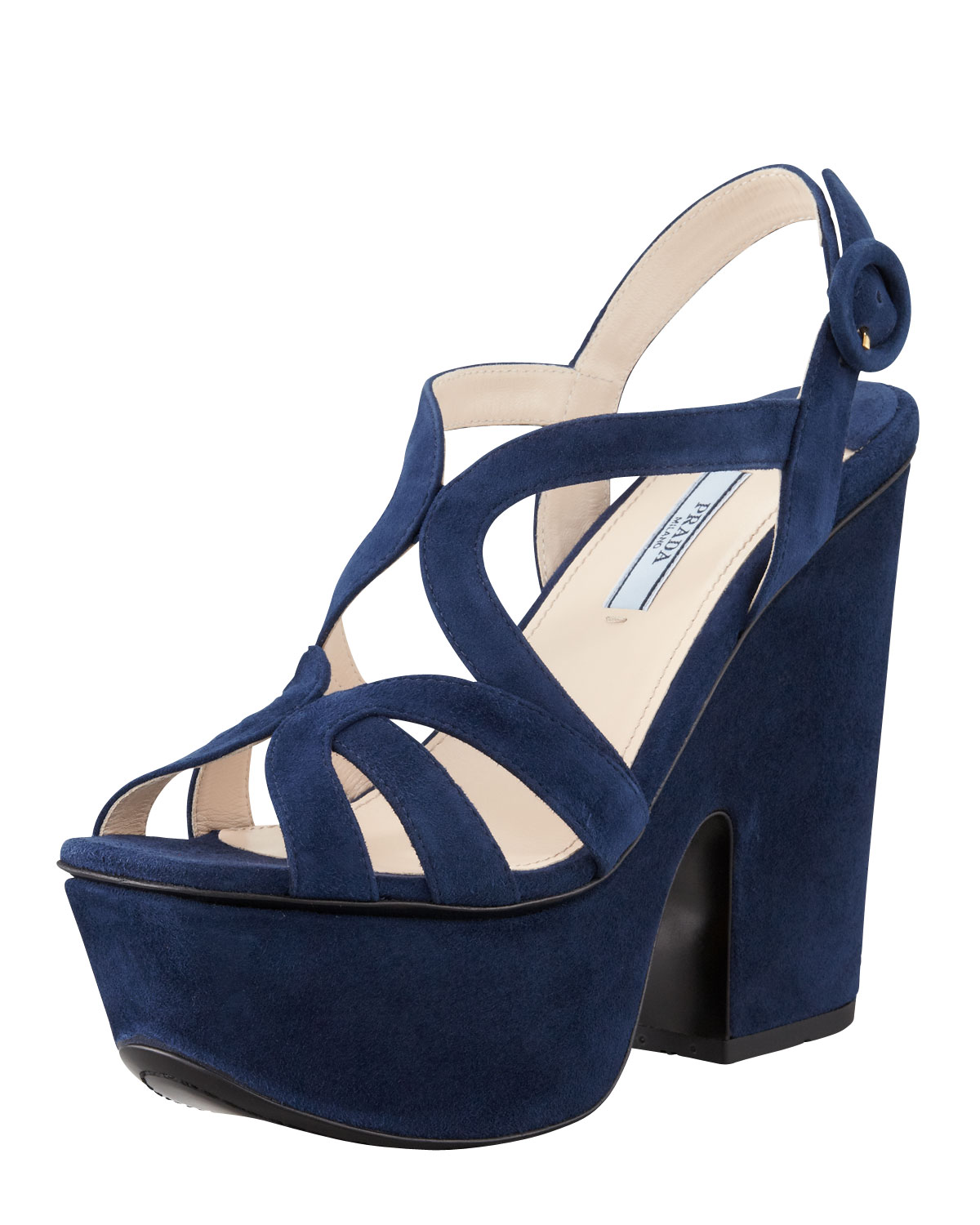 prada chunky heels