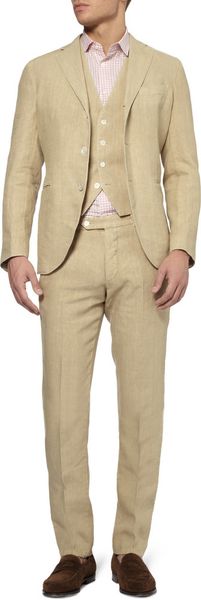 Boglioli Threepiece Linen Suit - Lyst